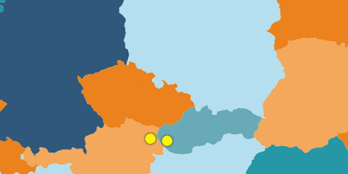lokalizacja Wiedeń Bratysława